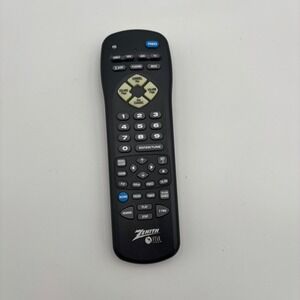Zenith Universal Remote Control Black Like New StarSight 124-205-07 MBR 3459